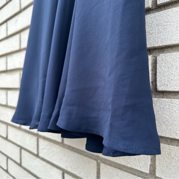 NWT Lulu’s Glamorous Grace Navy Blue Skater Dress - Picture 7 of 12